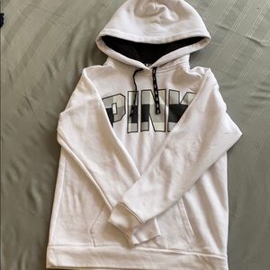 Victoria-secret PINK white hoodie